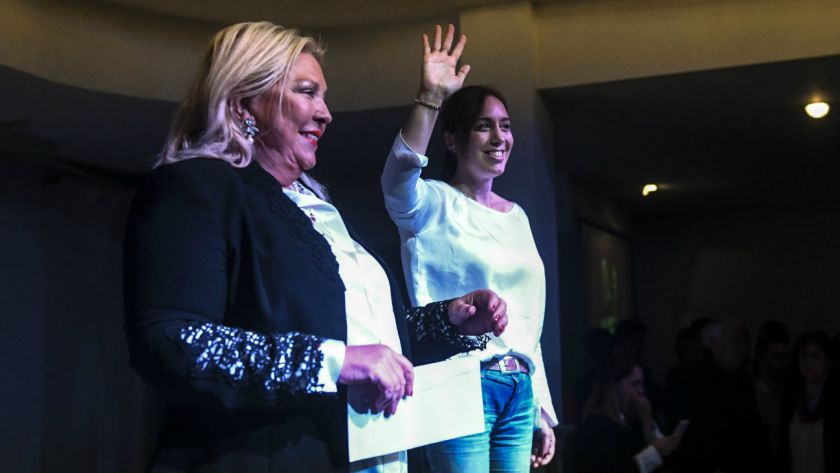 Vidal y Carrio juntas en defensa de la gestión de Cambiemos.