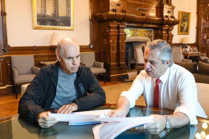 Fernández recibió a Larreta para continuar con la coordinación