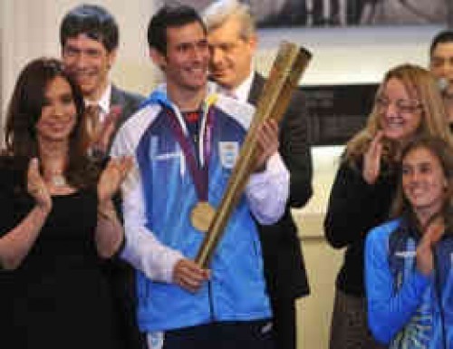 Cristina recibió a la delegación argentina que fue a Londres 2012