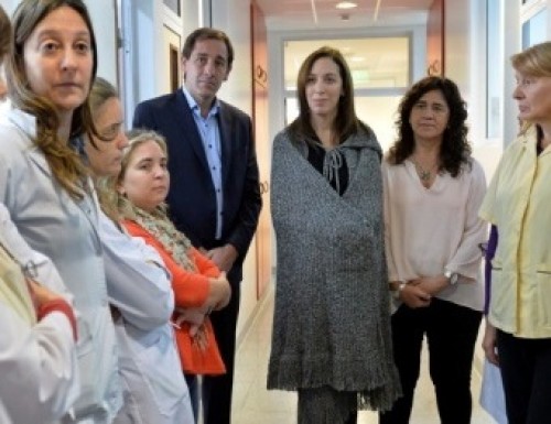 Vidal y Garro en el Hospital de Niños de La Plata