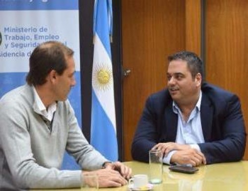 Garro y Triaca se reunieron para analizar la situación del empleo en La Plata
