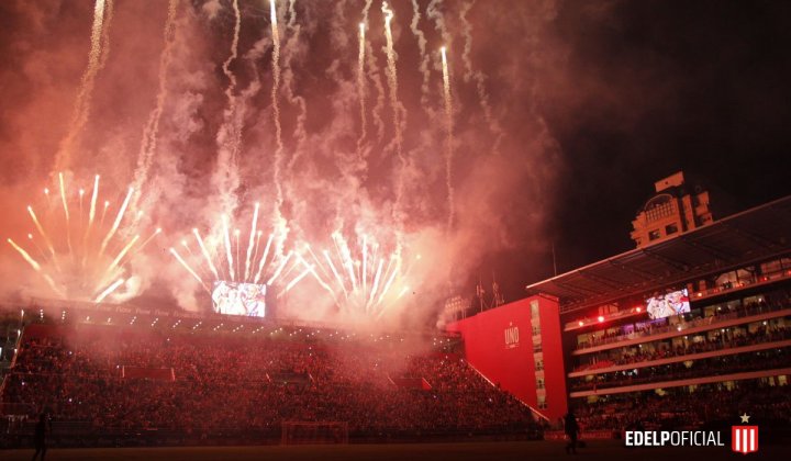 Garro estuvo en la inauguración del nuevo estadio de Estudiantes