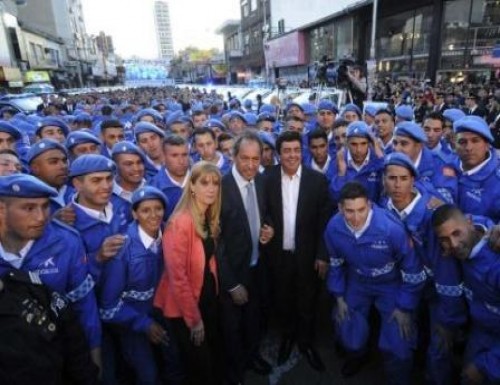En La Matanza, Scioli definió a la seguridad como su “prioridad”