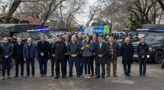 Vidal anunció mayor presencia policial en la Provincia 